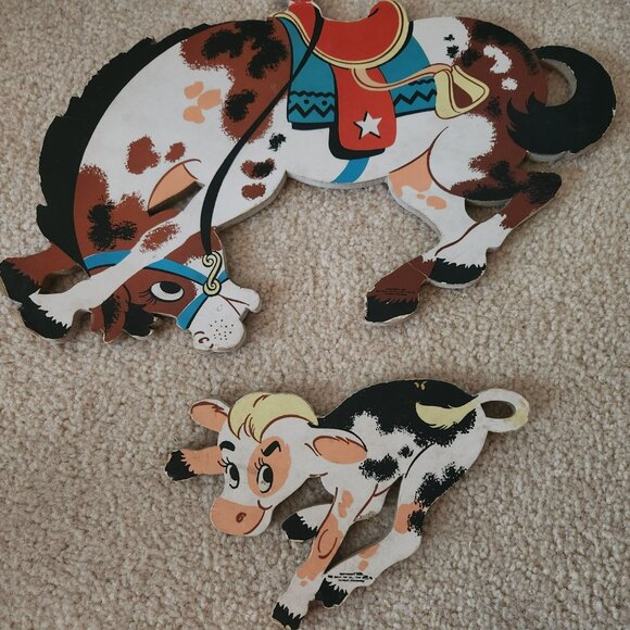 Vintage Nursery Wall Decor Cowboy- Dolly Toy Company - Picture 2 of 6